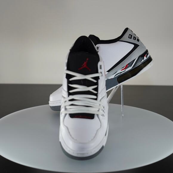Jordan Ol' School II Low White Black Cement Red - Men's Size 12 - Retro 2008 - Picture 5 of 6